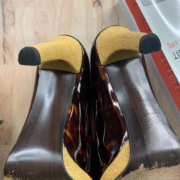 Stuart Weitzman Brown Chunky Heels - Picture 9 of 9